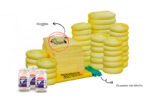 Kit Antiderrames Large 174 Galones con Contenedor de Plástico - Líquidos Agresivos HazMat - Imagen 4